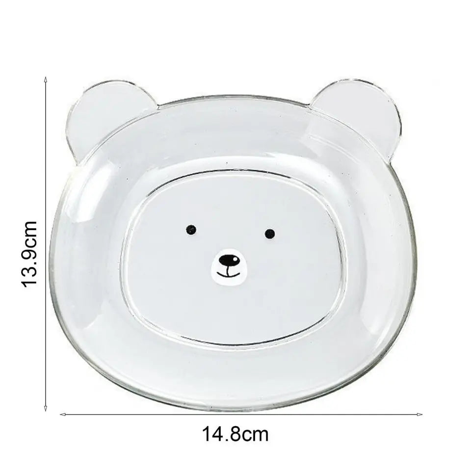 8 PIECES BEAR SNACKS PLATE