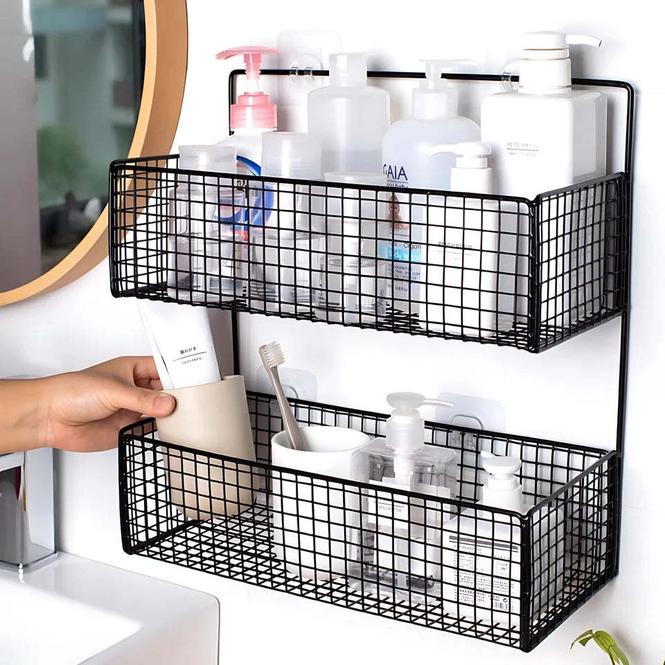 2X LAYERS METAL STORAGE RACK