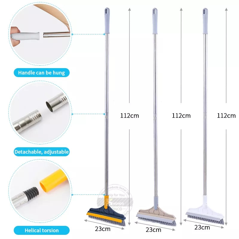 2IN1 FLOOR SCRUBBER CLEANING WIPER BRUSH