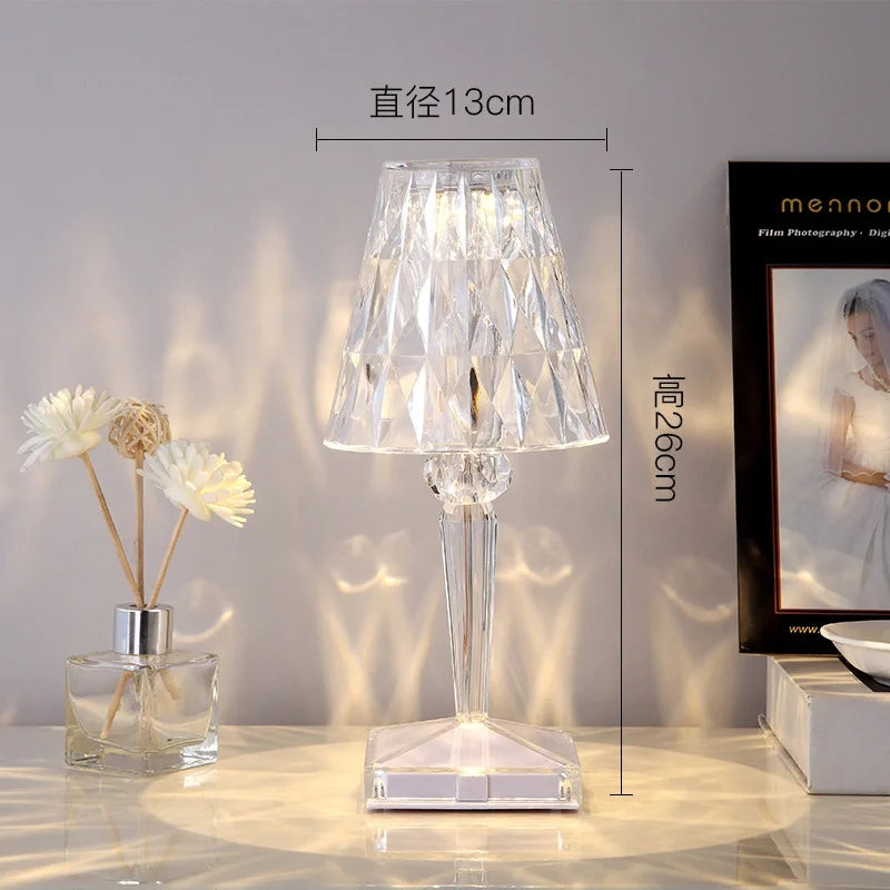 ACRYLIC DIAMOND TABLE LAMP