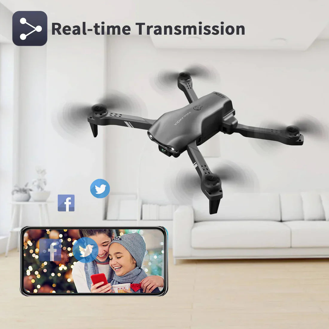 REAL TIME TRANSMISSION 4DRC DRONE WITH HIGHSPEED CAMERA