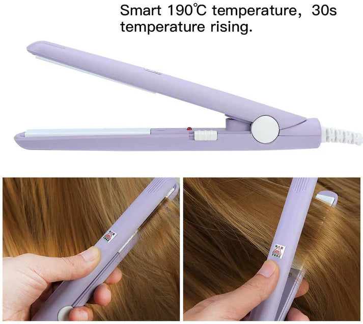 Mini Hair Straightener, Travel Size Straightening Iron Small Lightweight