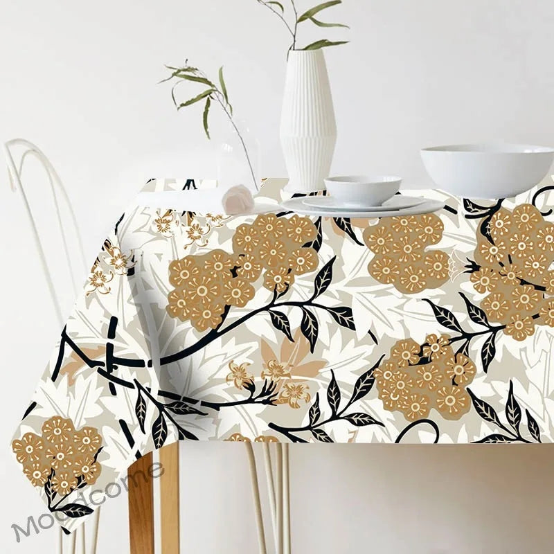 FLORAL WATERPROOF TABLE CLOTH