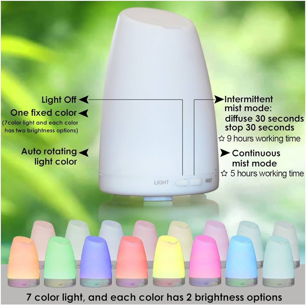 Humidifier with essential oil And Night Lamp