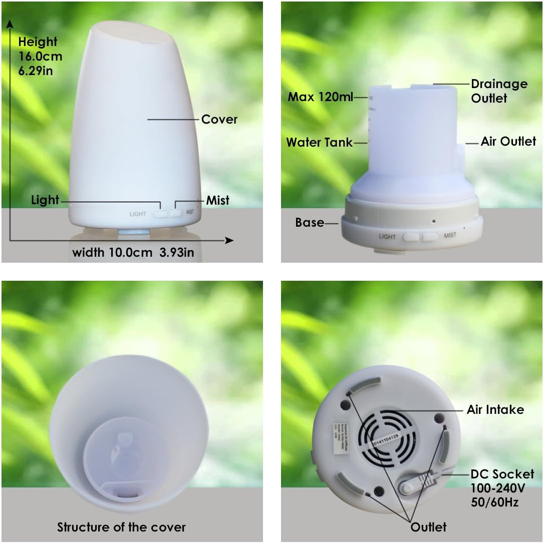 Humidifier with essential oil And Night Lamp