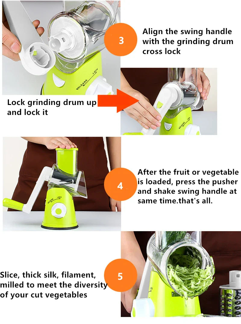 Trendy Spot™ 3in1 Multifunctional Roller Vegetable Cutter