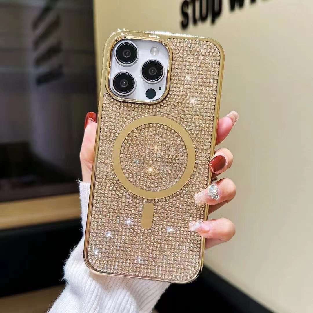 Glitter Diamond Wireless Charging Magnetic Mag-Safe Case