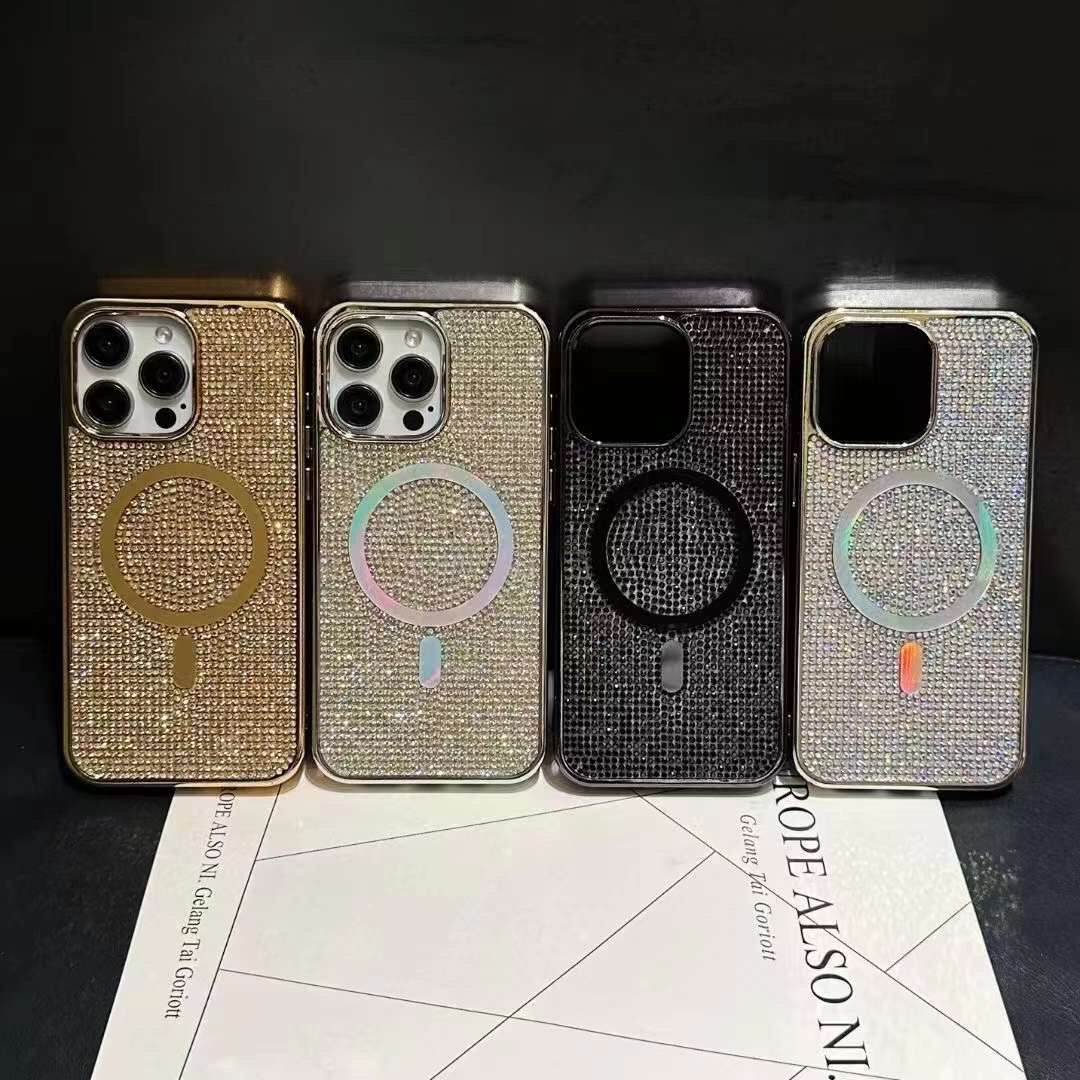 Glitter Diamond Wireless Charging Magnetic Mag-Safe Case