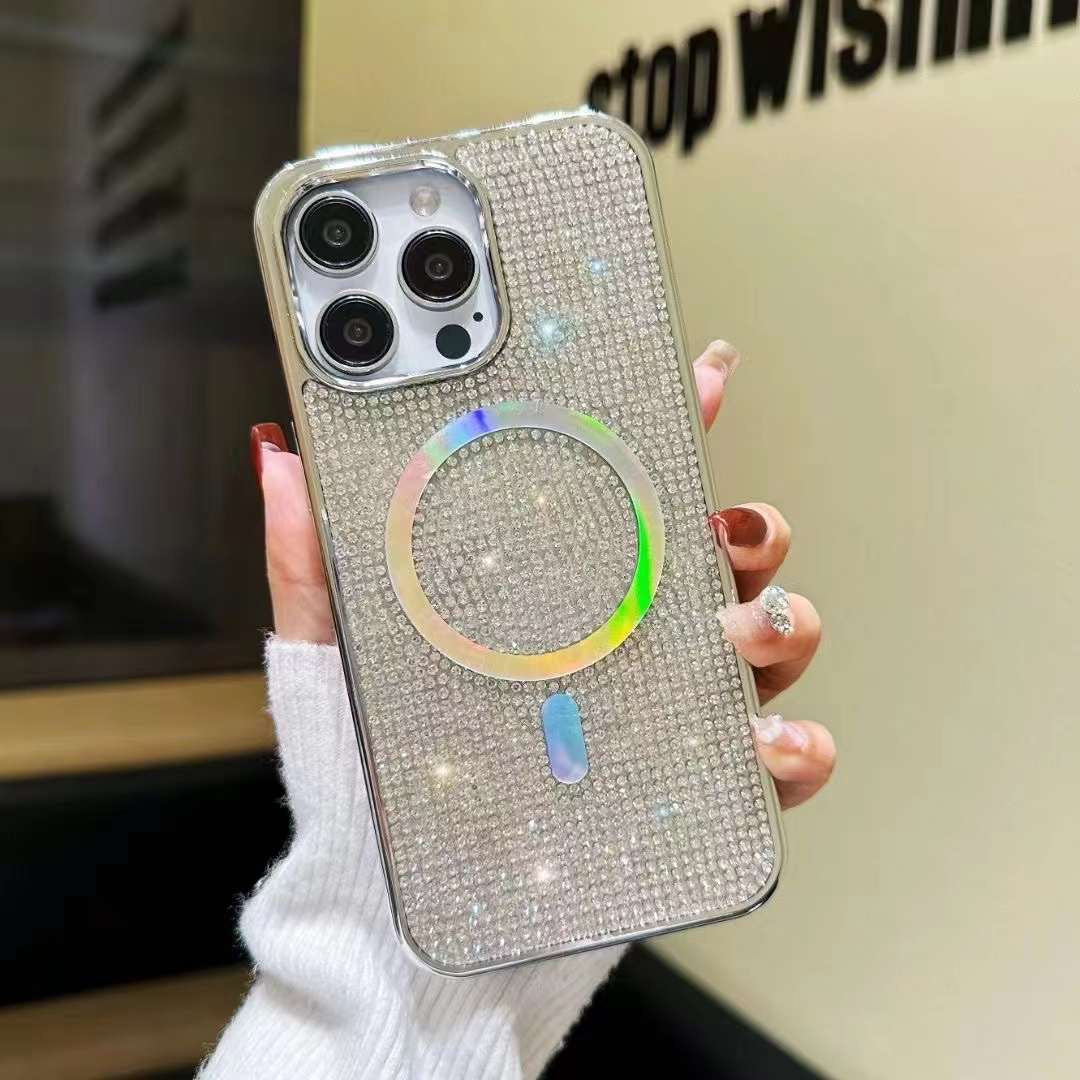 Glitter Diamond Wireless Charging Magnetic Mag-Safe Case