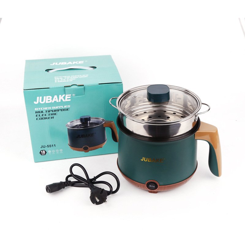 JUBAKE JU-5511 Multi Purpose Electric Kettle (1.5 Ltr) Concealed – Plastic+NonStick Double Layer Body