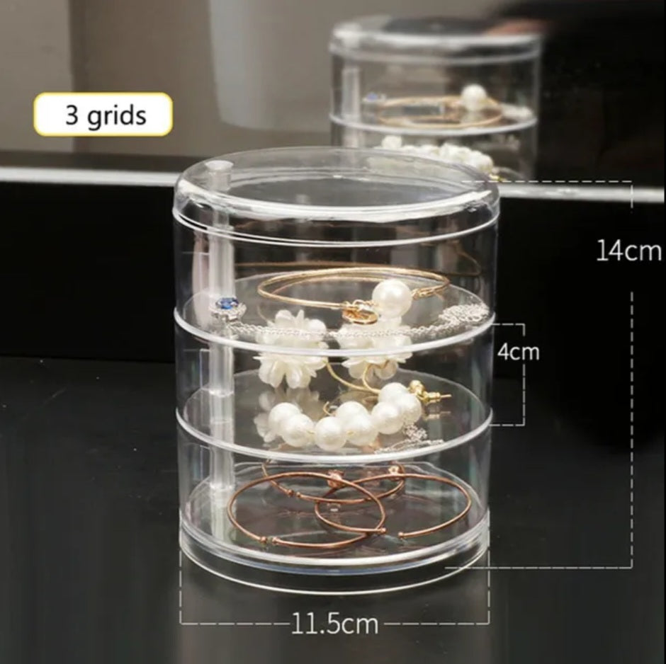 ACRYLIC ROTATEABLE JEWELRY ORGANIZER