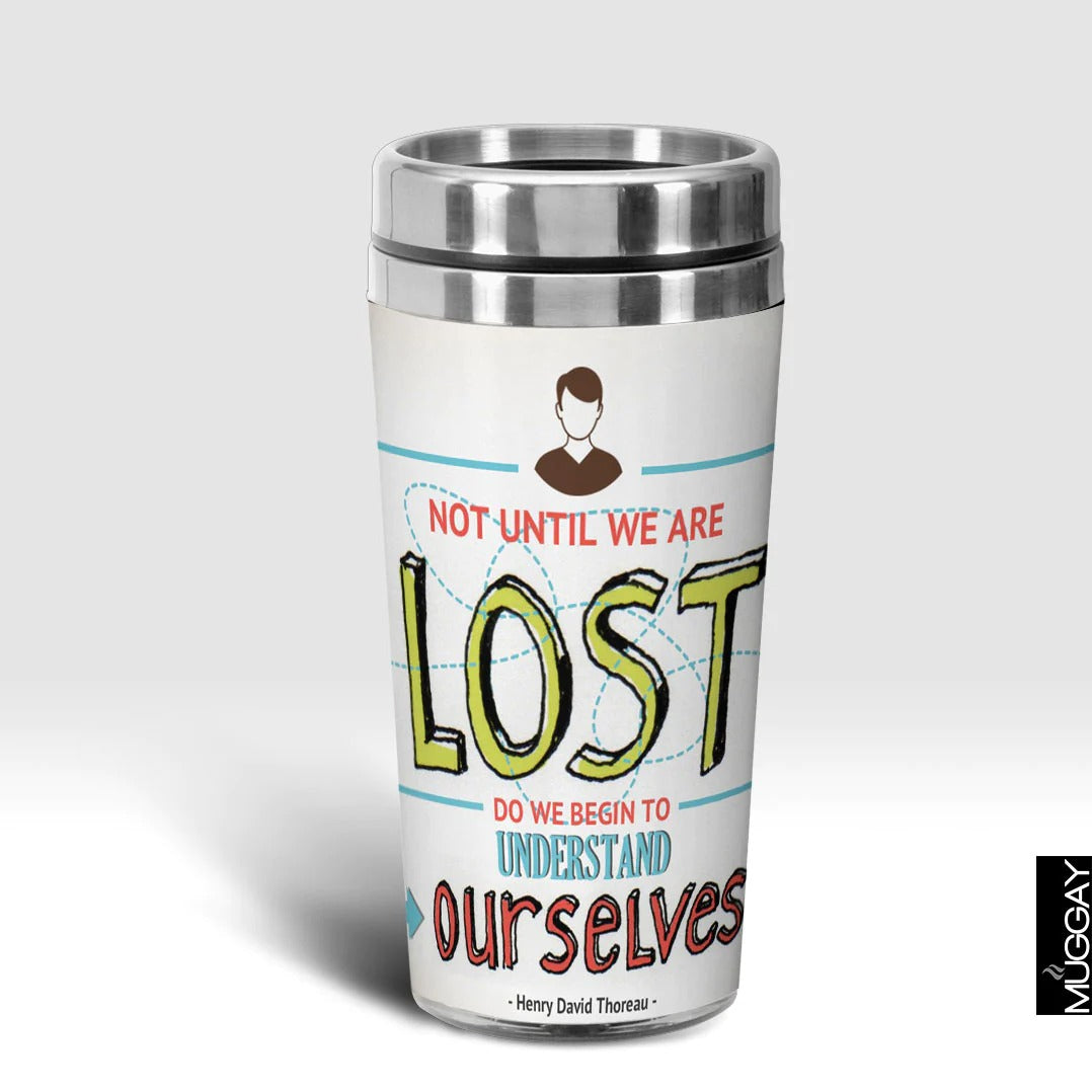 Coffee Lover Gifts &amp; Travel Mug ( Lost Design )600ml