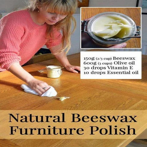 Buy 1 Get 1 Free Traditional Beeswax Polish For Wood & Furniture, All-Purpose Beewax For Wood Cleaner And Polish Wipes